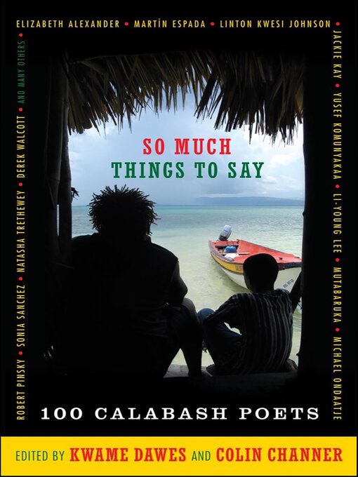 Cover image for So Much Things to Say